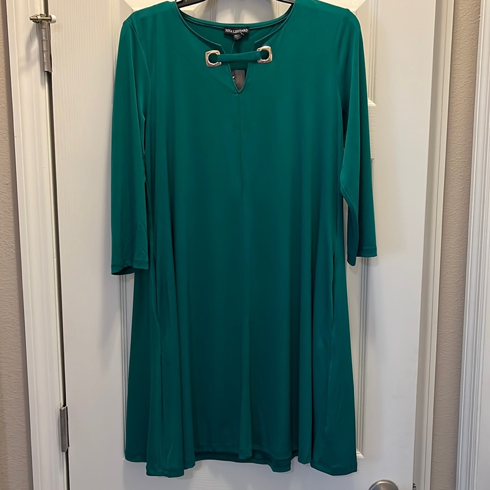 Kelly green dress, NWT